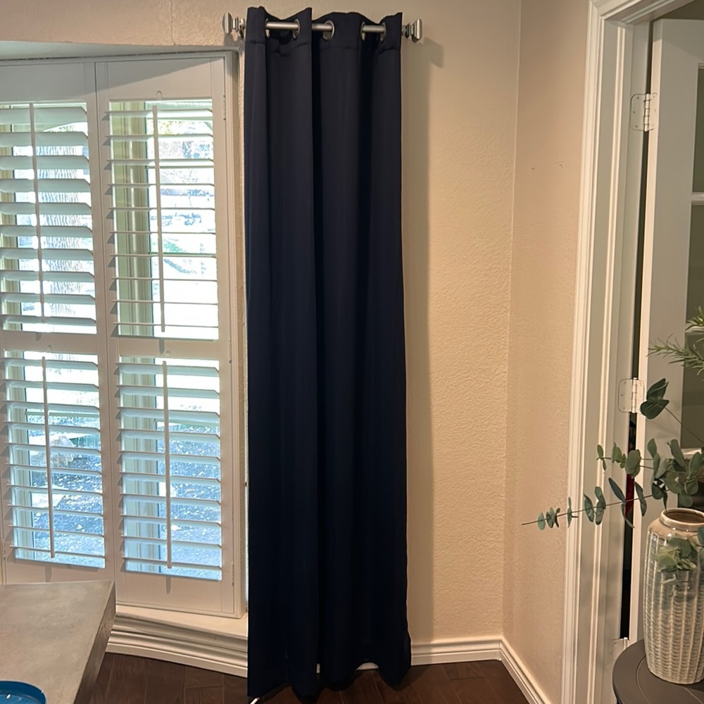 Navy Curtains (2 panels)